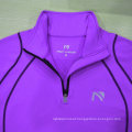 Women Quarter Zip Pullover Sexy Shirts Gym Wear